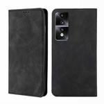 For Honor 80 GT Skin Feel Magnetic Horizontal Flip Leather Phone Case(Black)