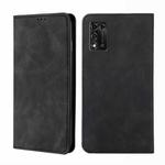 For ZTE Libero 5G III Skin Feel Magnetic Horizontal Flip Leather Phone Case(Black)