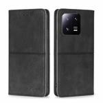 For Xiaomi 13 Pro Cow Texture Magnetic Horizontal Flip Leather Phone Case(Black)