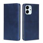 For Honor 80 SE Cow Texture Magnetic Horizontal Flip Leather Phone Case(Blue)