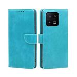 For Xiaomi 13 Calf Texture Buckle Flip Leather Phone Case(Light Blue)