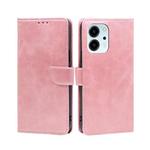 For Honor 80 SE Calf Texture Buckle Flip Leather Phone Case(Rose Gold)