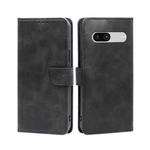 For Google Pixel 7a Calf Texture Buckle Flip Leather Phone Case(Black)