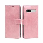 For Google Pixel 7a Calf Texture Buckle Flip Leather Phone Case(Rose Gold)