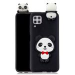 For Huawei P40 Lite Shockproof 3D Lying Cartoon TPU Protective Case(Panda with Red Bow)