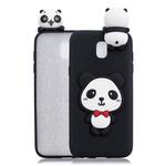 For Xiaomi Redmi 8A Shockproof 3D Lying Cartoon TPU Protective Case(Panda with Red Bow)
