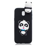 For Xiaomi Redmi 8A Shockproof 3D Lying Cartoon TPU Protective Case(Panda with Blue Bow)