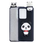 For Huawei P40 Pro Shockproof 3D Lying Cartoon TPU Protective Case(Panda with Red Bow)
