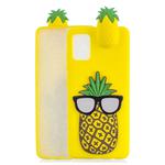 For Galaxy S20 Shockproof 3D Lying Cartoon TPU Protective Case(Pineapple)