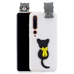 For Xiaomi Mi 10 Shockproof 3D Lying Cartoon TPU Protective Case(Little Black Cat)