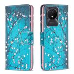 For vivo Y02 4G Drawing Pattern Leather Phone Case(Plum Blossom)