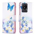 For vivo Y02 4G Drawing Pattern Leather Phone Case(Butterfly Love)