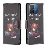 For Xiaomi Redmi 12C Drawing Pattern Leather Phone Case(Bear)