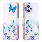 For Xiaomi Redmi Note 12 Pro+ Global Drawing Pattern Leather Phone Case(Butterfly Love)