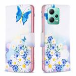 For Xiaomi Redmi Note 12 Global Drawing Pattern Leather Phone Case(Butterfly Love)