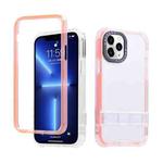 For iPhone 14 Pro 2 in 1 360 Invisible Holder Phone Case(Orange)