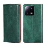 For Xiaomi 13 Pro Gloss Oil Solid Color Magnetic Leather Phone Case(Green)