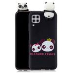 For Huawei P40 Lite Shockproof Cartoon TPU Protective Case(Two Pandas)