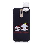 For Xiaomi Redmi 8 Shockproof Cartoon TPU Protective Case(Two Pandas)
