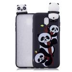 For Xiaomi Redmi 8A Shockproof Cartoon TPU Protective Case(Three Pandas)