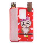 For Huawei P40 Pro Shockproof Cartoon TPU Protective Case(Red Owl)