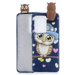 For Huawei P40 Pro Shockproof Cartoon TPU Protective Case(Blue Owl)