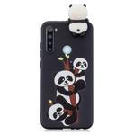 For Galaxy A21 Shockproof Cartoon TPU Protective Case(Three Pandas)