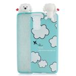 For Galaxy A41 Shockproof Cartoon TPU Protective Case(Clouds)