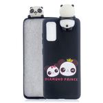 For Galaxy A71 Shockproof Cartoon TPU Protective Case(Two Pandas)