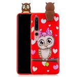 For Xiaomi Mi 10 5G Shockproof Cartoon TPU Protective Case(Red Owl)