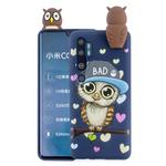 For Xiaomi Mi Note 10 Shockproof Cartoon TPU Protective Case(Blue Owl)