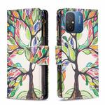 For Xiaomi Redmi 12C Colored Drawing Pattern Zipper Leather Phone Case(Big Tree)