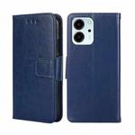 For Honor 80 SE Crystal Texture Leather Phone Case(Royal Blue)
