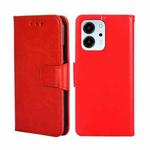 For Honor 80 SE Crystal Texture Leather Phone Case(Red)