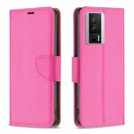 For Xiaomi Redmi K60 / K60 Pro Litchi Texture Pure Color Leather Phone Case(Rose Red)