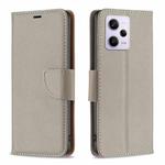 For Xiaomi Redmi Note 12 Pro Global Litchi Texture Pure Color Leather Phone Case(Grey)
