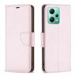 For Xiaomi Redmi Note 12 Global Litchi Texture Pure Color Leather Phone Case(Rose Gold)