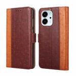 For Honor 80 SE Ostrich Texture Flip Leather Phone Case(Brown)