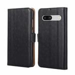 For Google Pixel 7a Ostrich Texture Flip Leather Phone Case(Black)