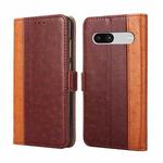 For Google Pixel 7a Ostrich Texture Flip Leather Phone Case(Brown)