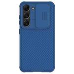 For Samsung Galaxy S23 5G NILLKIN Black Mirror Pro Series Camshield Phone Case(Blue)