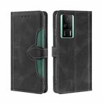 For Xiaomi Redmi K60E Skin Feel Magnetic Buckle Leather Phone Case(Black)