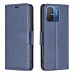 For Xiaomi Redmi 12C Lambskin Texture Leather Phone Case(Blue)