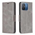 For Xiaomi Redmi 12C Lambskin Texture Leather Phone Case(Grey)