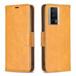 For Xiaomi Redmi K60 / K60 Pro Lambskin Texture Leather Phone Case(Yellow)