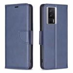 For Xiaomi Redmi K60 / K60 Pro Lambskin Texture Leather Phone Case(Blue)