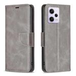 For Xiaomi Redmi Note 12 Pro 5G Global Lambskin Texture Leather Phone Case(Grey)