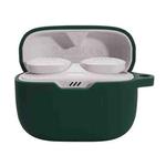 For JBL T230NC TWS Wireless Earphone Silicone Protective Case(Dark Green)