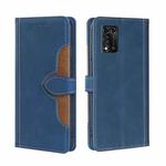 For ZTE Libero 5G III 5G Skin Feel Magnetic Buckle Leather Phone Case(Blue)