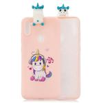 For Galaxy A11 Shockproof Colored Painted Lying Cartoon TPU Protective Case(Music Unicorn)